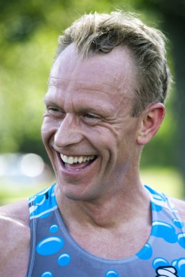 Jens has a good smile at the finish