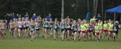 Start of the Girls 4A race