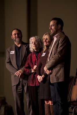 Miller with wife and parents