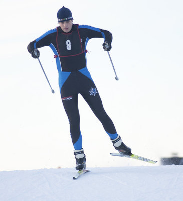 Chugiak's Peter Brewer skied to 14:25.0 for 12th place