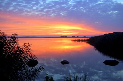 Sunset Arres Lake Denmark