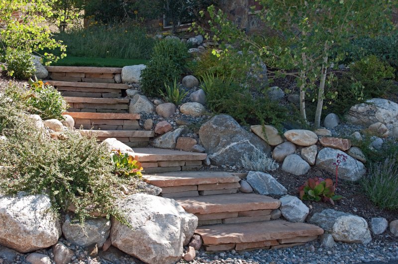 Stairway with Landscaping