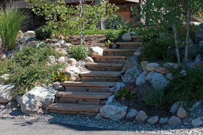 Stairway with Landscaping