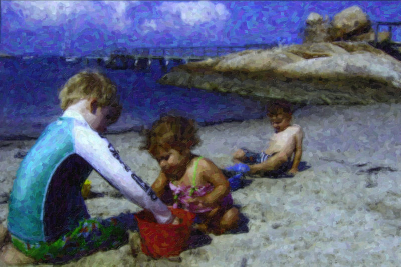 Beach Children -Phainting