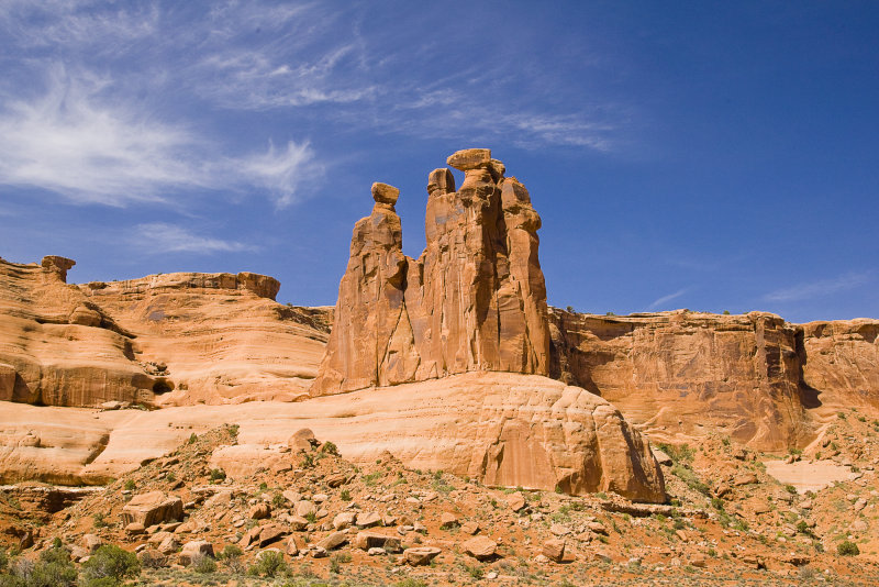 Three Gossips Near Courthouse Towers