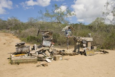 Post Office Barrel on Floreana Island