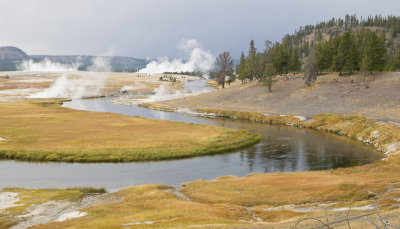 Firehole River and Geyser Basin