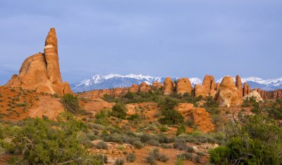 Fins and La Sal Mountains