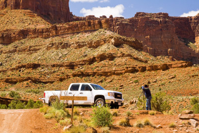 Charlie Photographing at Bottom of Shafer Trail