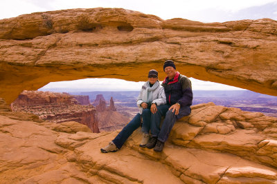 Charlie and Paula at Mesa Arch