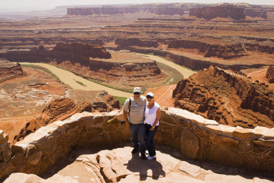 Charlie and Paula at Dead Horse Point