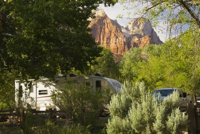 Our Campsite in Watchman on Virgin River