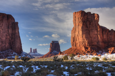 Rock Sentinels in Early Evening Light