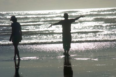 beach silhouette