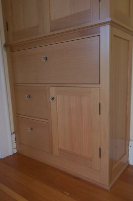 linen cabinet detail