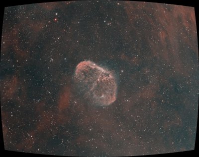 NGC6888 Ha-sG-Oiii with curvature corrected using radial distortion