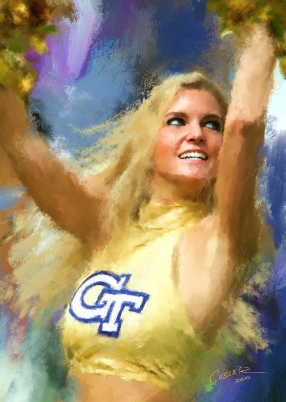 Georgia Tech Cheers By Jerry Pillarelli