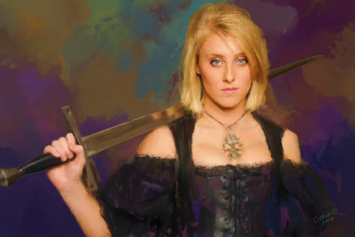 Lizi With Sword By Wiedyk