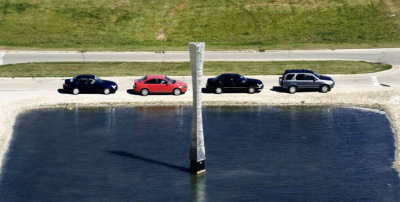 Big science: Bisecting a line of cars