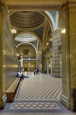 Interior of main university building Gamla Torget campus