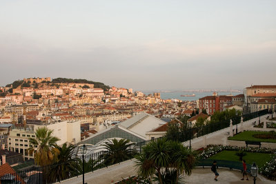 Saint George Castle and Lisbon view
