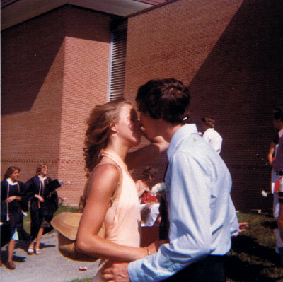 graduation kiss
