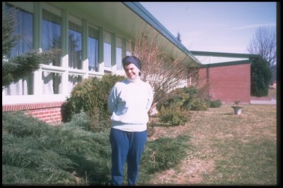 Marji outside her room, Yacolt