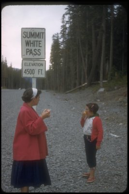 September 1956, eating peaches