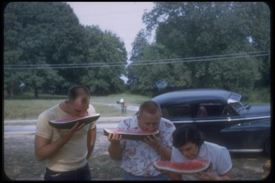 Watermelon in the rough!