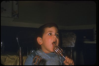 January 1954, Jim's cake in the making