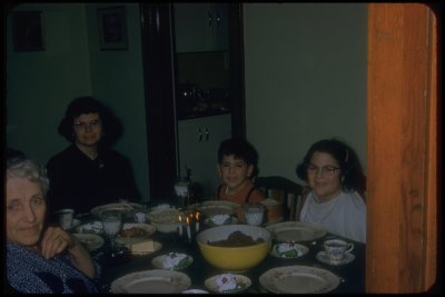1955, Christmas Eve dinner