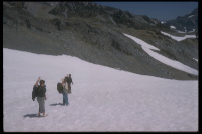 August 1966 (?), Kids on Mt. Rainier