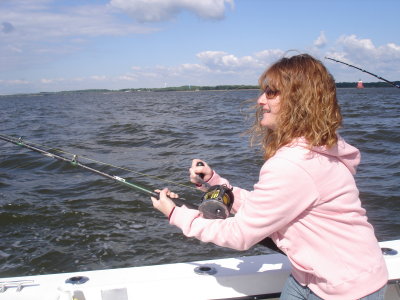 5/19/2008 - Shelly got one coming in!