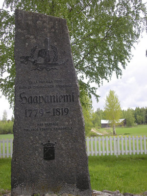 Monument ver Haapaniemi officersskola