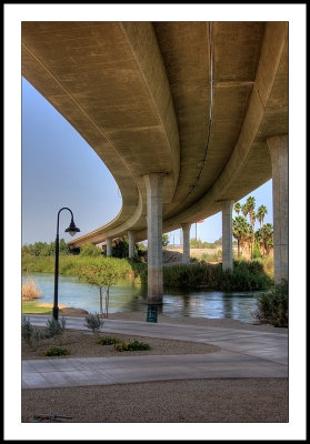 Under the freeway