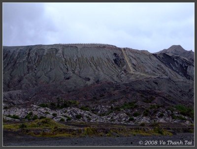 Mt Bromo is an active volcano