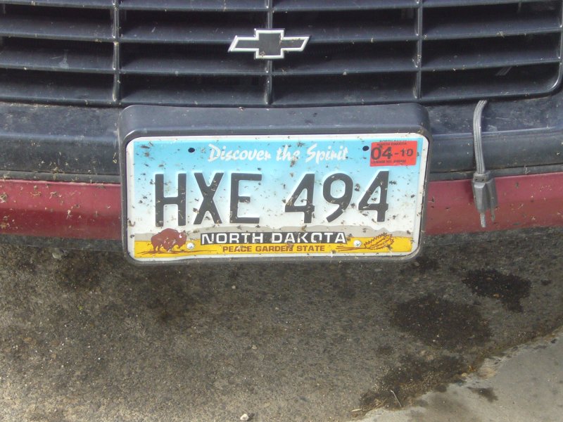 North Dakota license plate
