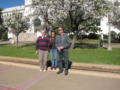 Bob, Dani and West at Balboa Park