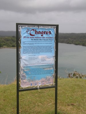 Chagres River sign