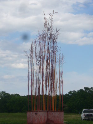 Prairie grass sculpture