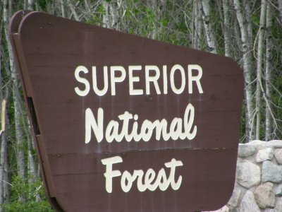 Superior National Forest Sign