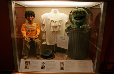 Oscar; Puffy shirt; Sid Ceaser hat; Dummy from TV show