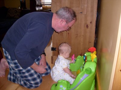 Playing with Grandpa