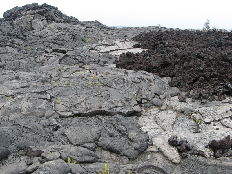 Pahoehoe & heinous-travel loose aa on R