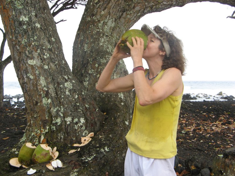 What a novelty, the ultimate in fresh coconut milk