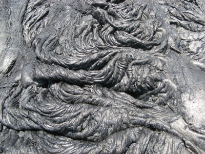 Ropey pahoehoe surface flow