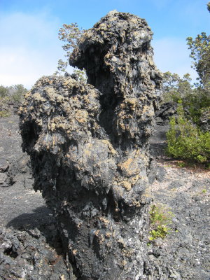 Spatter on this one: next to fissure