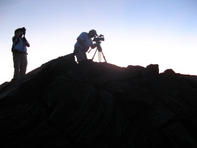 Ken and others filming ocean entry