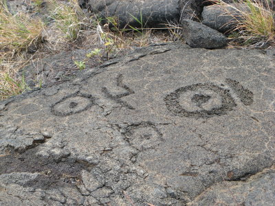 These are petroglyphs: chipped into rock