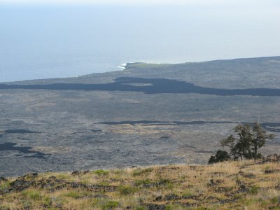 Lava landscape in Volcanoes National Park